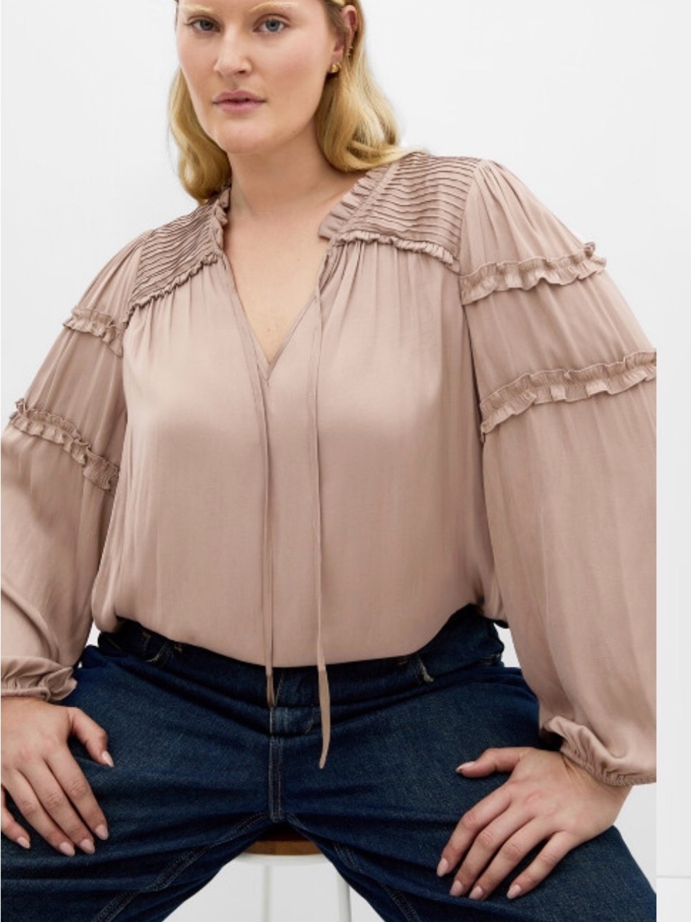 City Chic- Drama Queen long sleeve shirt size 12